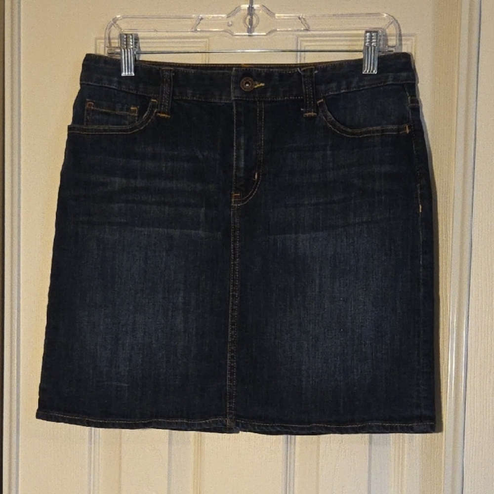 Tommy Hilfiger Dark Blue Denim Mini Skirt